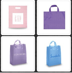 Wholesale fashional shopping plastic bag