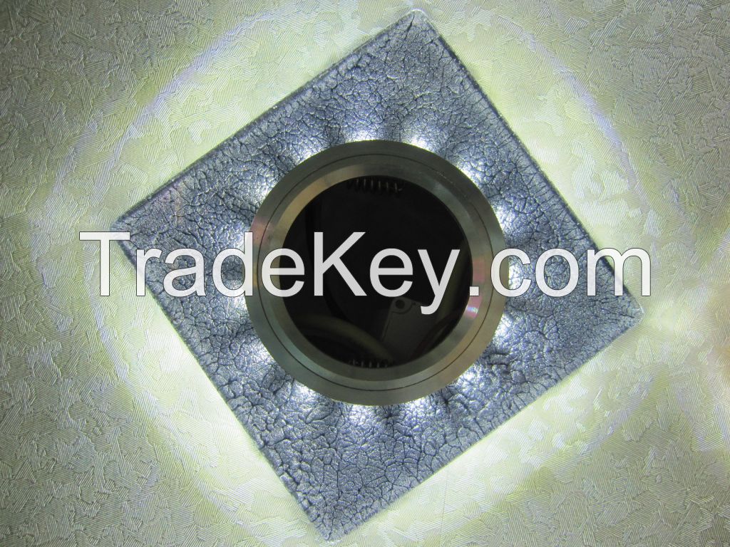 crystal ceiling led down light fixtures, fittings with LED strip downlight