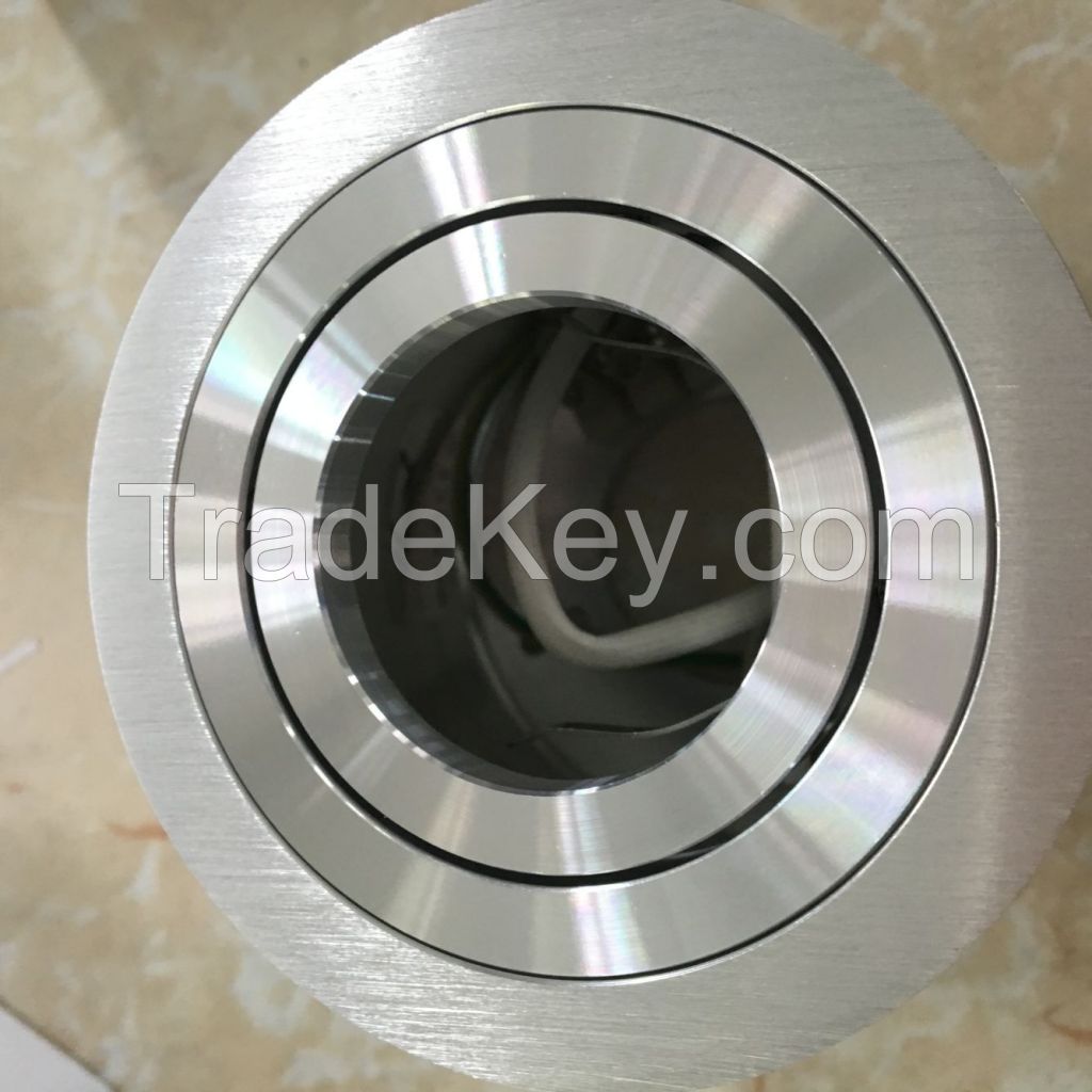 DL294 round aluminum-like color downlight frame size dimension 89mm height 84mm