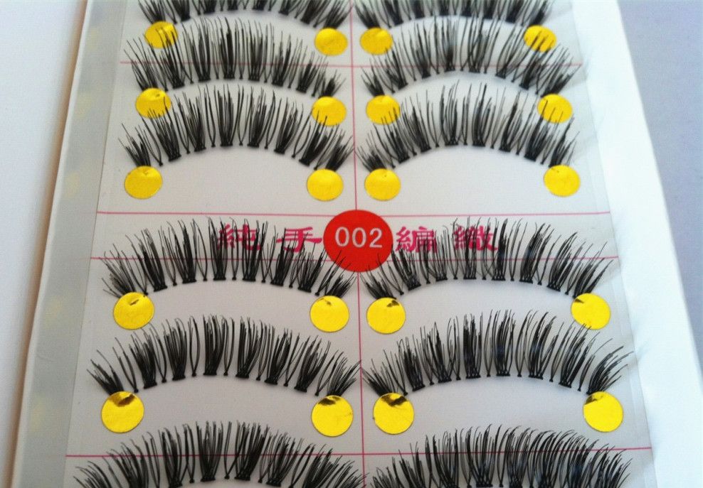 Hand made natural false eyelash individual thick long eyelash extension Eyelashes makeup