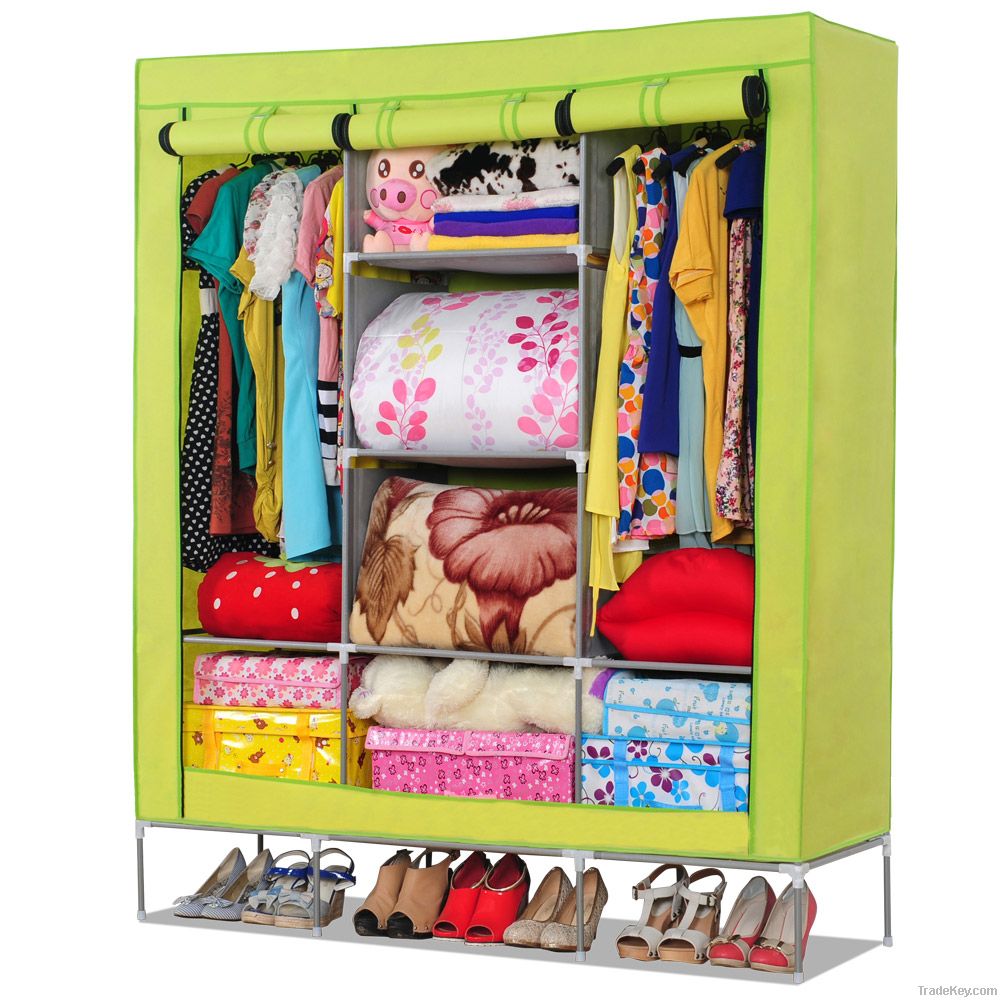 2014 new design portable folding fabric wardrobe closet