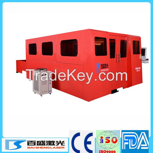 fiber laser cutting machine with full closed housing