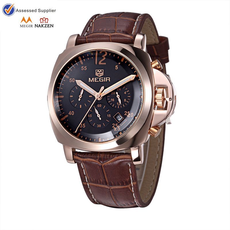 High-Level Glossy Finish Case Gift Watches, Watch Top Brand with Protective Crown Cap Style