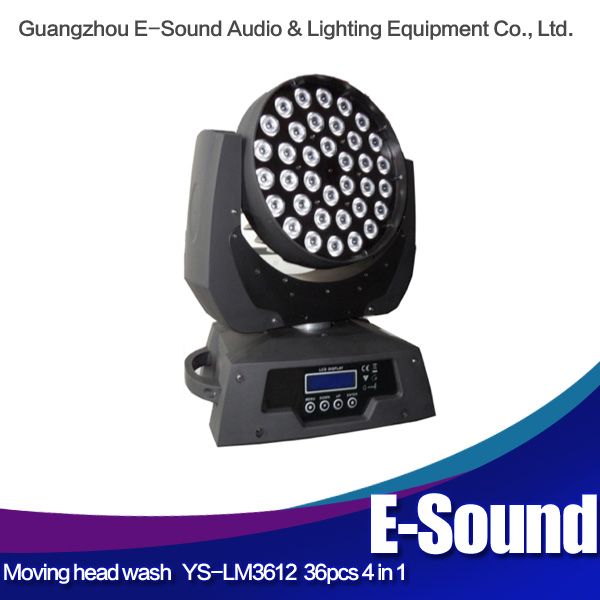 36x10w 4in1 led moving head wash light