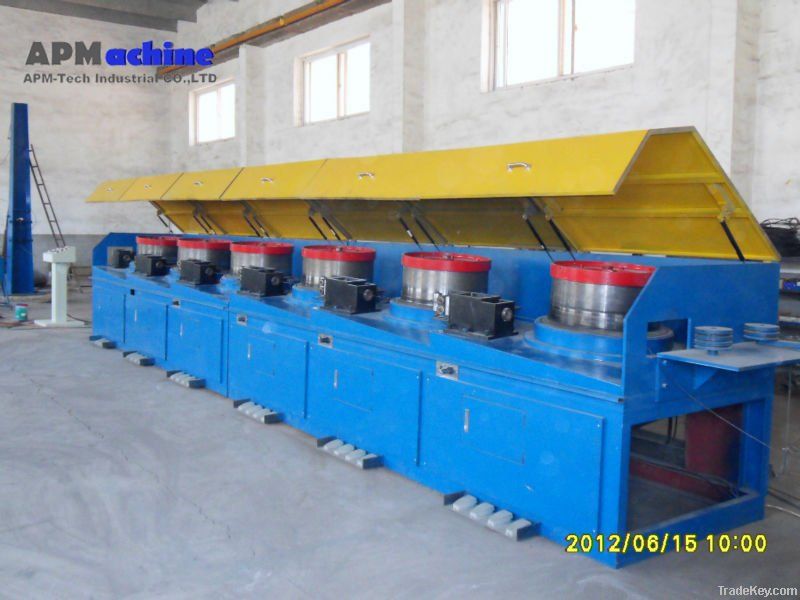 Straight line wire drawing machine