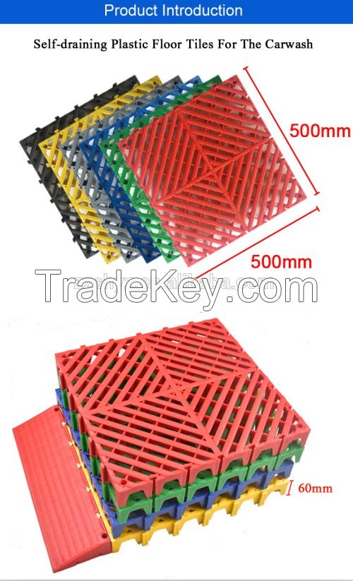 Garage floor interlocking tiles PP material