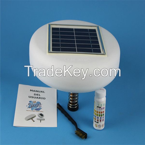 Energy saving mini environmental solar pool ionizer