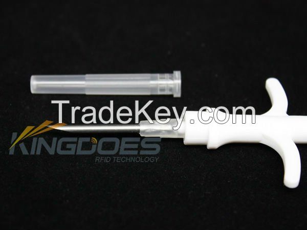 2.12x12mm 134.2K EM4305 RFID Syringe embedded glass transponder
