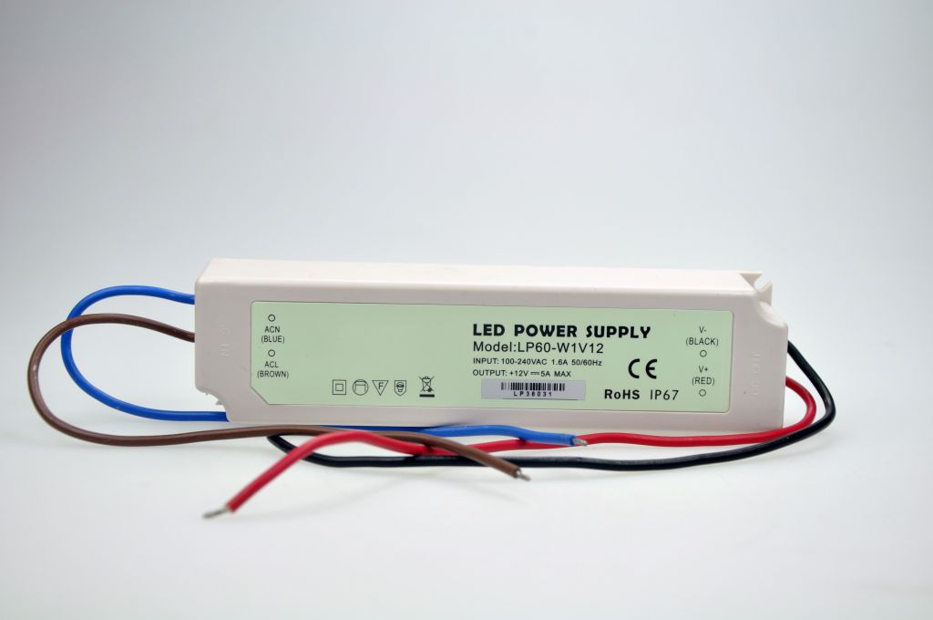 60w 12v&24v waterproof swiching power supply with CE made in China