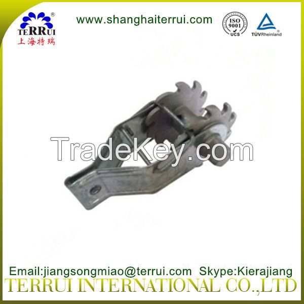 Heavily galvanized In-line strainer for electric fencing