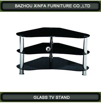 2014 Hot Sale Fashion Design tempered glass TV stand 