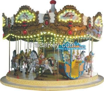 16 person amusement park merry go round  equipment carousel