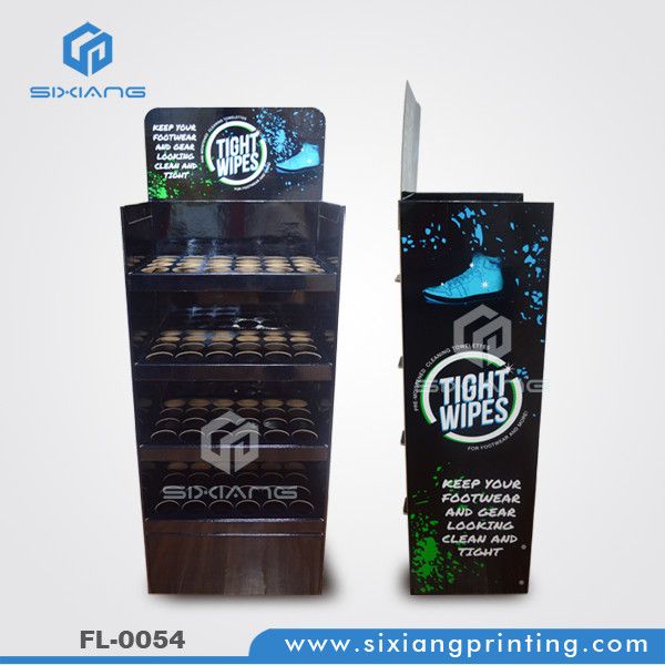 Supermarket POS POP Carton Floor Display Stand