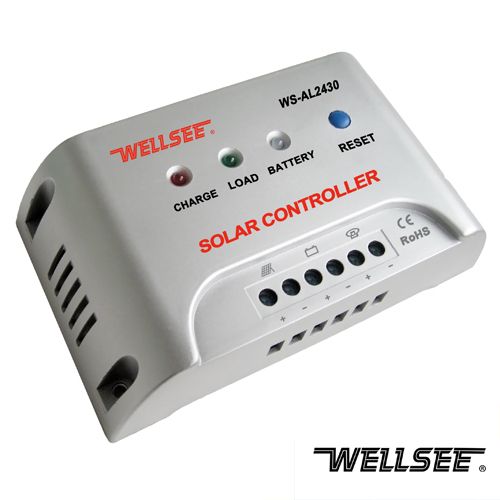 Factory supply WELLSEE WS-AL2430 30A 12/24V solar street light controller