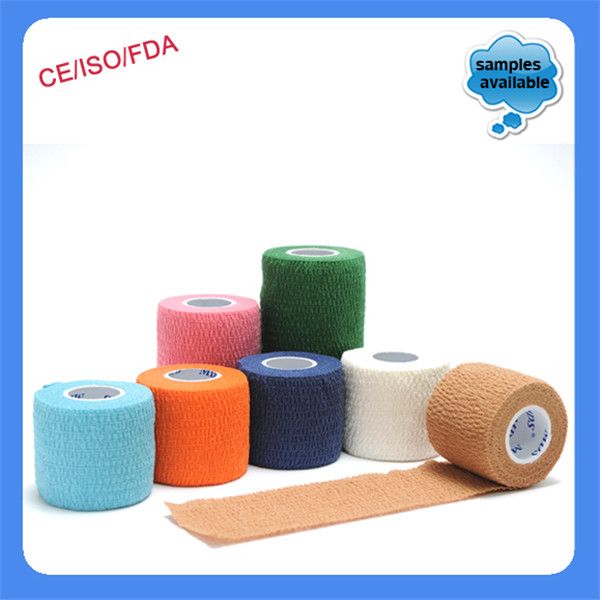 Custom Sized Colorful Cotton Cohesive Bandage