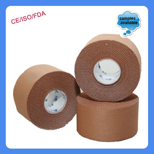 Disposable Zinc Oxide Skin Color Rayon Rigid Strapping Sports Tape