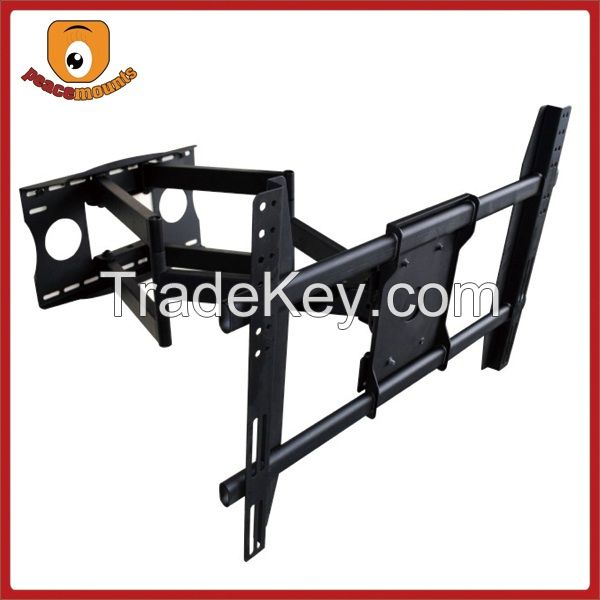 Black Retractable Classic Wide range of motion removable concealed aluminum TV mounting brackets