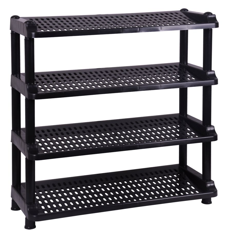 4 Tiers Plastic Shoe Rack