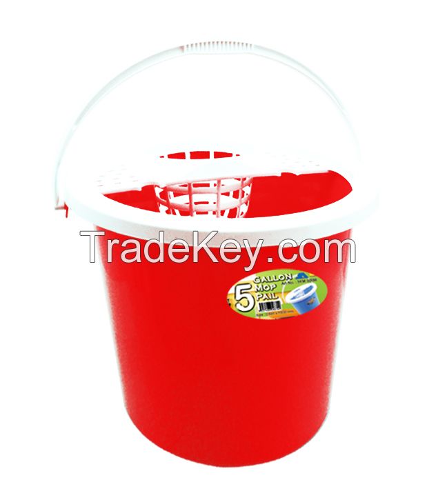 Plastic 5 Gallon Mop Pail