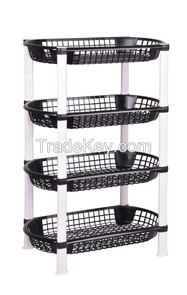 4 Tiers Plastic Multipurpose Rack