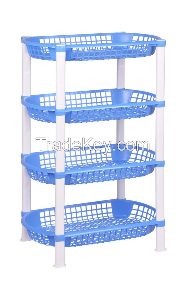 4 Tiers Plastic Multipurpose Rack