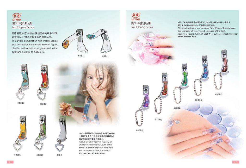 durable stainless steel nail clipper for toe and finger