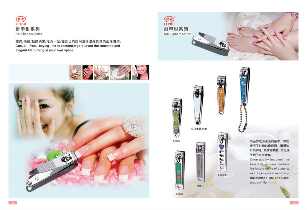 durable stainless steel nail clipper for toe and finger