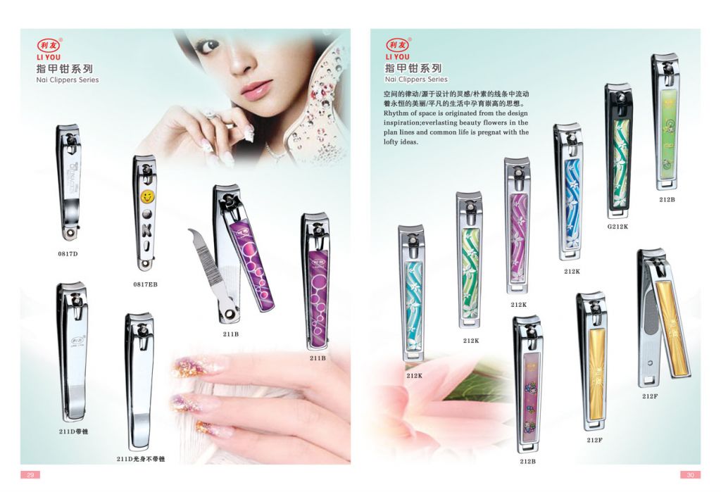 durable stainless steel nail clipper for toe and finger