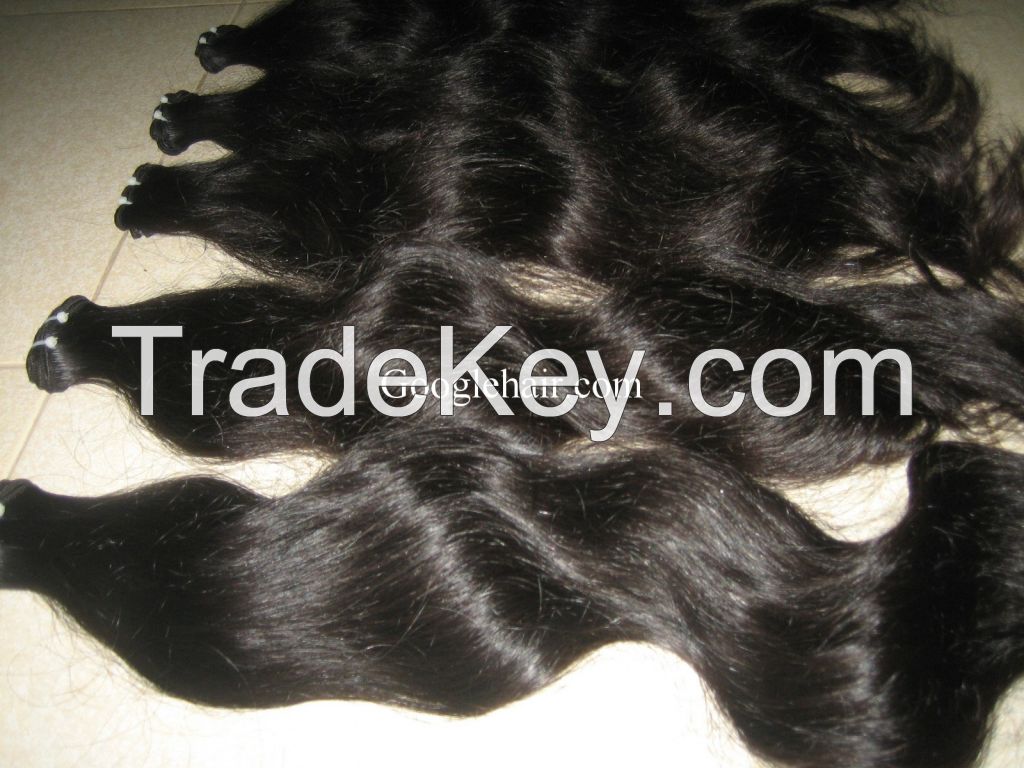 Wholesale 100% Top Quality Virgin Natural Machine Weft Hair