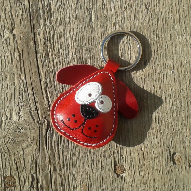 Genuine Leather Keychain In Over 60 Various Shapes 