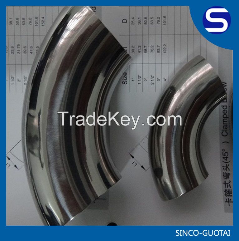 Sanitary 90d Stainless Steel Elbow (pipe fitting)