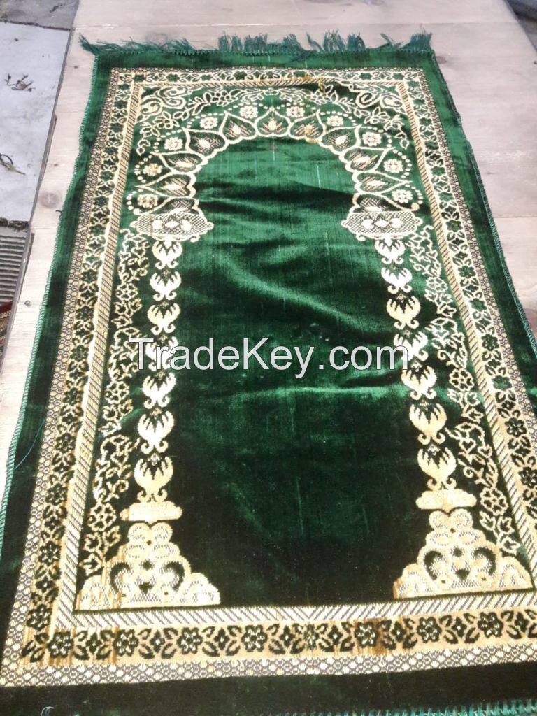 Prayer Mat - Velvet - 26 X42  Muslim Jai Namaz