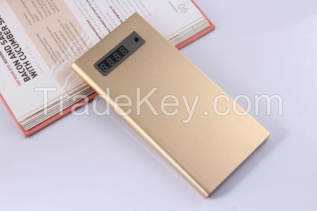 8000mAh Ultra Slim Aluminum Portable Power bank for iPhone and all Other Android Smartphone