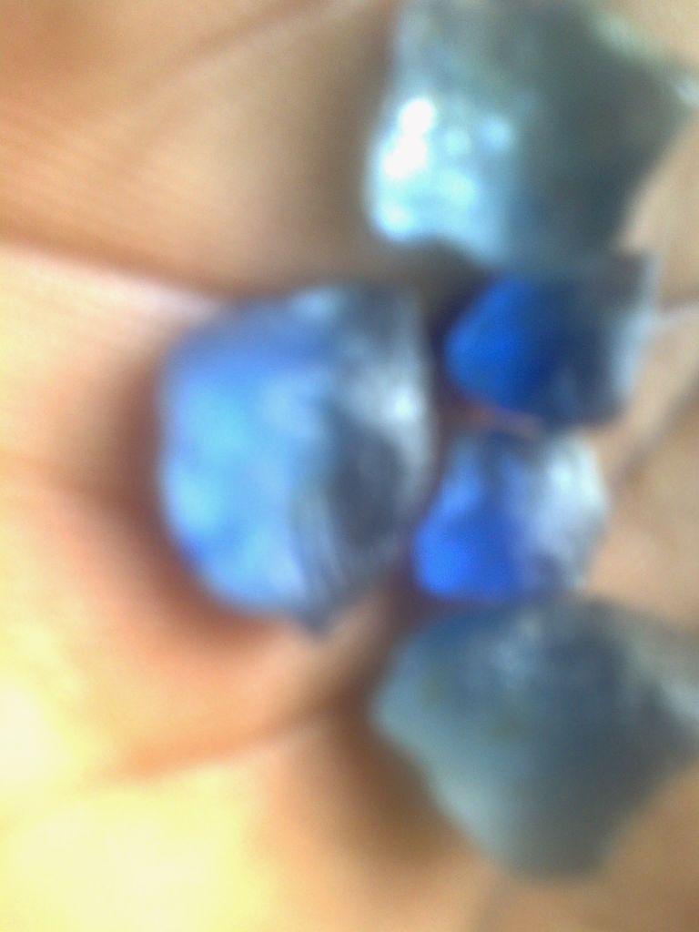 topaz and other rough gemstones