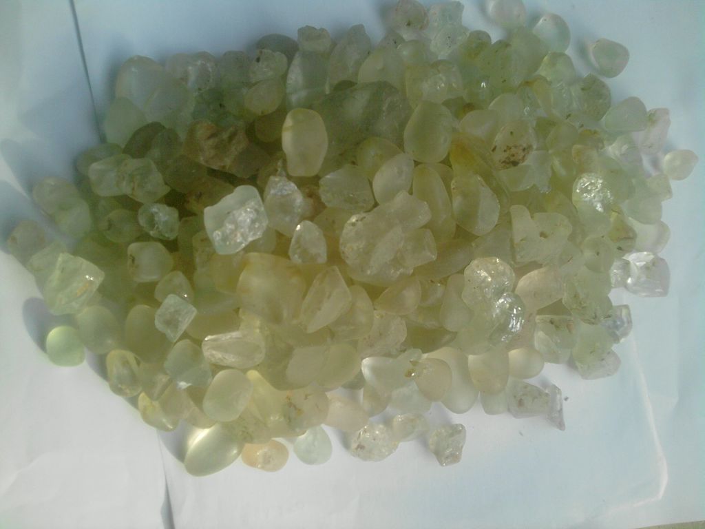 topaz and other rough gemstones