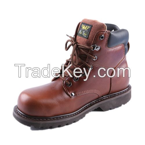 Man Steel Toe Rubber Outsole Safety Boot