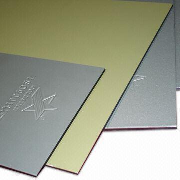 aluminum composite panel with PVDF or polyester coating