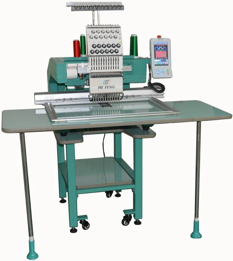 single head computerized embroidery machine for cap &amp;amp; t-shirt