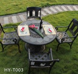 garden furniture set outdoor cast iron table