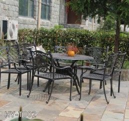 garden furniture set outdoor cast iron table