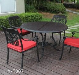 garden furniture set outdoor cast iron table