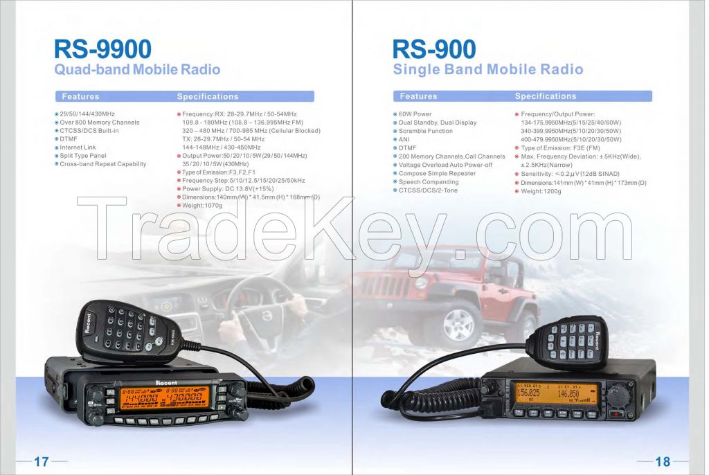 RS-9900 Quad Band Mobile Radio