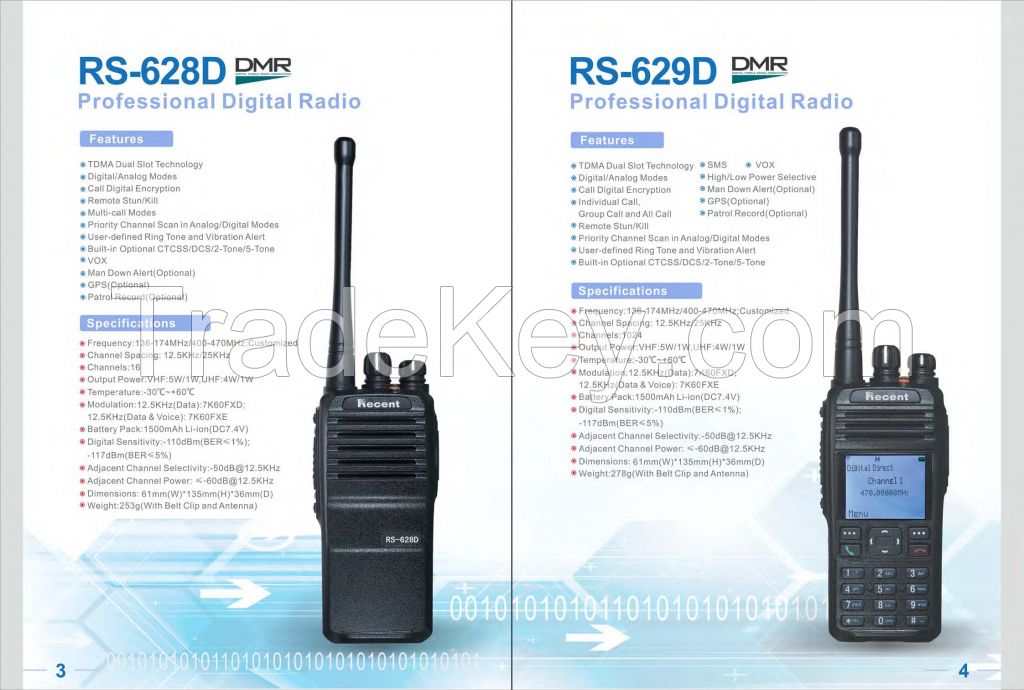 RS-629D DPMR Digital Radio