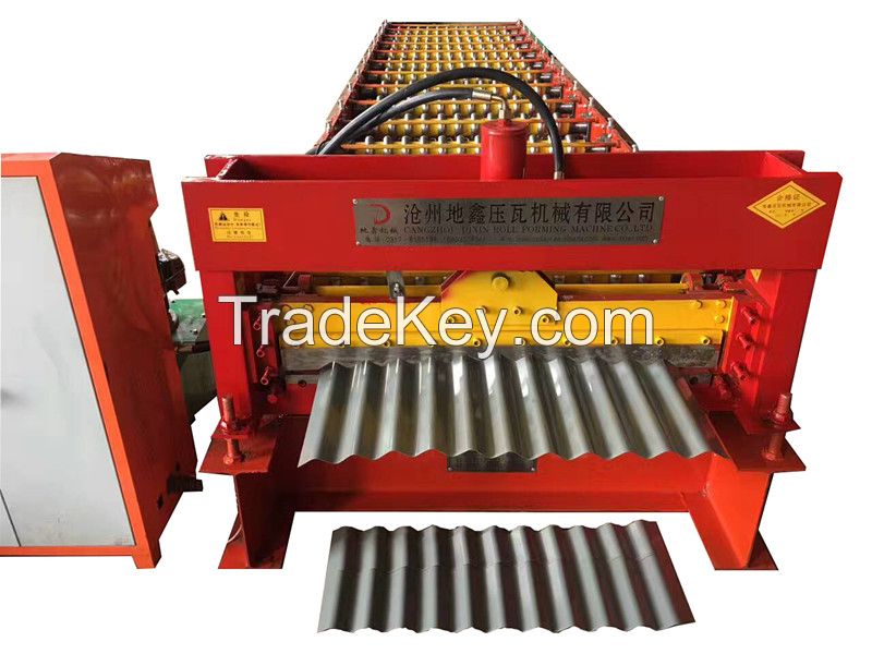 Dixin Corrugated Iron Roofing Sheet Roll Forming Machine Roof Tile Making Hot Sale 