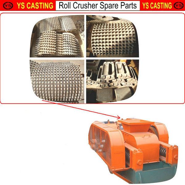 double roll crusher rollers/roll crusher tooth roller/rollers for roll crusher 
