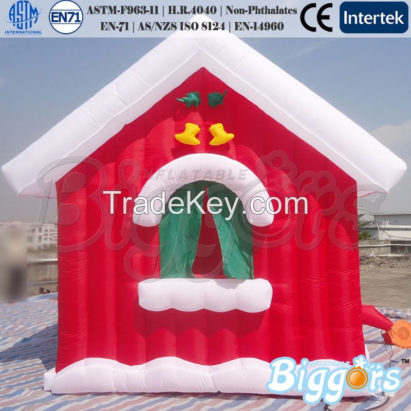 Wholesale Tent Type New Inflatable Christmas House Decorations Chimney