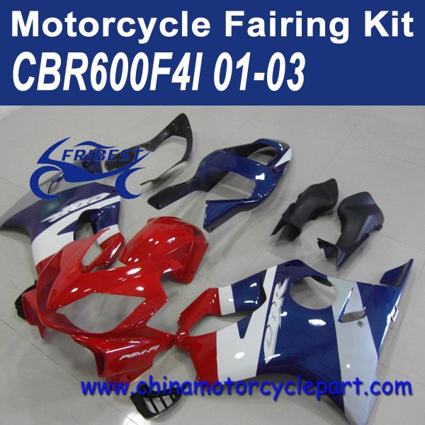 CBR600F4I 2001 2002 2003 RED BLUE SILVER Motorcycle Fairings