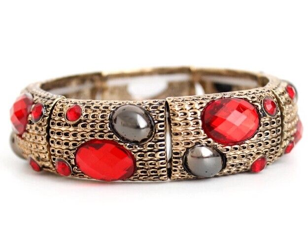 fashion Gem bangle and cuff