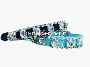 PU Fanshion Crystal Diamond Style Pet Collar