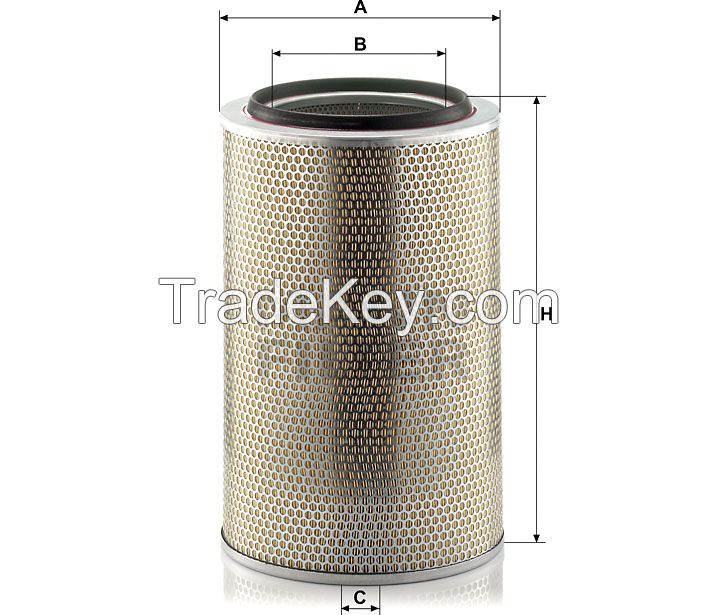 C30850/3 truck air filter manufaturer for MANN/HONDA/SCANIA/IVECO/VOLVO/BENZ/DAF AIR FILTER